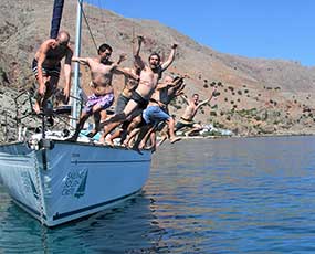 Sailing South Crete